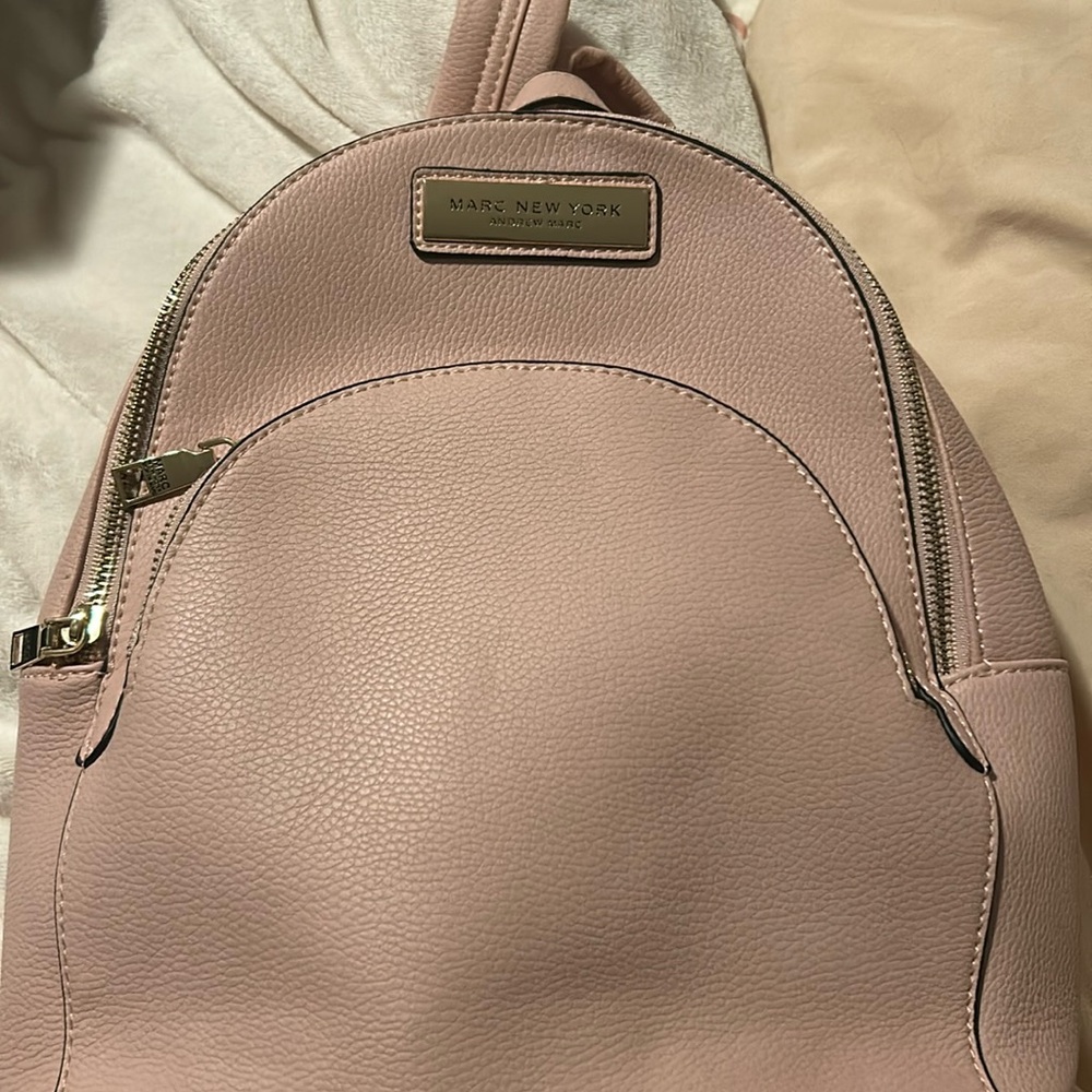 Baby pink Andrew Marc mini backpack